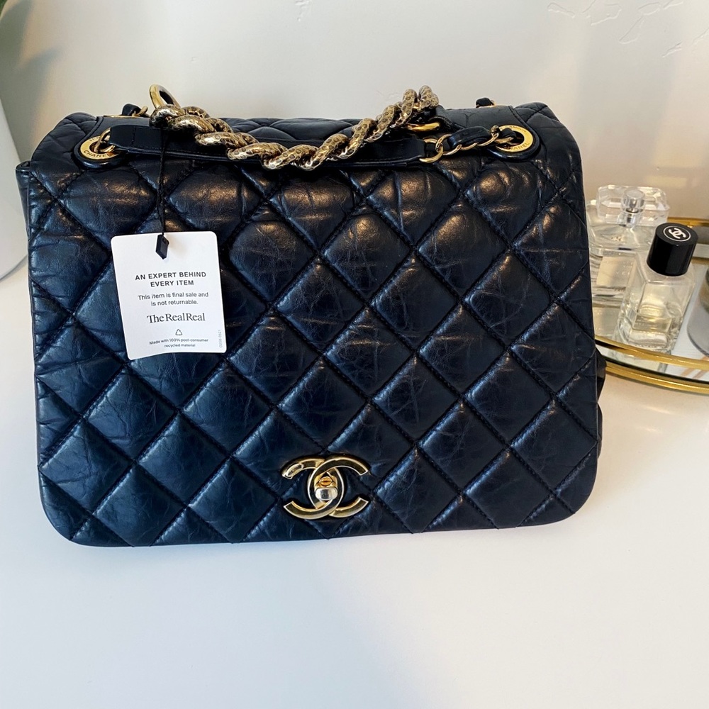 Authentic Chanel Paris-Bombay Pondicherry Flap Bag